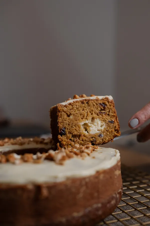 Postre, comida y torta